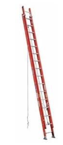 DESCRIPTION: (1) FIBERGLASS EXTENSION LADDER BRAND/MODEL: WERNER/D6232-2 INFORMATION: 300LB LOAD CAPACITY SIZE: 32' INDUSTRY LADDER SIZE RETAIL$: $499