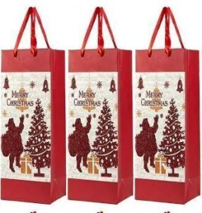 DESCRIPTION: (3) PACKS OF CHRISTMAS WINE GIFT BAGS RETAIL$: $15.99 EA QTY: 3