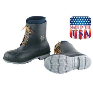 DESCRIPTION: (1) PAIR OF RUBBER WORK BOOTS BRAND/MODEL: ONGUARD INFORMATION: BROWN SIZE: 08 MENS RETAIL$: $28.16 EA QTY: 1