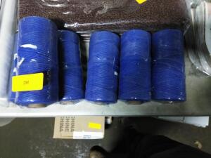 DESCRIPTION: (6) SPOOLS OF CRAFT TWINE BRAND/MODEL: WALLACE CORDAGE INFORMATION: BLUE RETAIL$: $14.96 EA QTY: 6