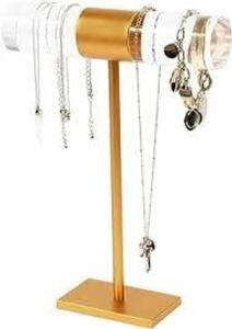 DESCRIPTION: (3) NECKLACE OR BRACELET STANDS INFORMATION: GOLDEN HARDWARE SIZE: LARGE / TALL RETAIL$: $49.99 EA QTY: 3