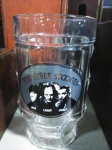 DESCRIPTION: (1) BEER CUPS BRAND/MODEL: 3 STOOGES SIZE: TALL RETAIL$: $29.95 EA QTY: 1