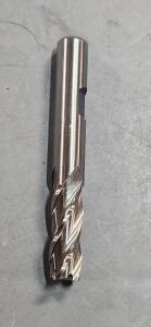 DESCRIPTION: (3) COBALT SQ END MILL BRAND/MODEL: HERTEL 84510866 SIZE: 3/8" DIA 1" LOC RETAIL$: $22.46 QTY: 3