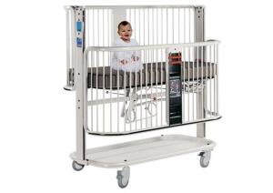 DESCRIPTION: (1) PEDIATRIC CRIB/STRETCHER BRAND/MODEL: PEDIGO 500 INFORMATION: 200LB CAPACITY, OVERSIZE CASTERS RETAIL$: $6,769.99 SIZE: 30 1/4" X 60"