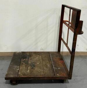 METAL/WOOD PLATFORM CART