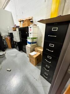 ASSORTED SIZED FILE CABINETS