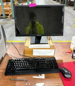 COMPUTER MONITOR W/ KEYBOARD & MOUSE