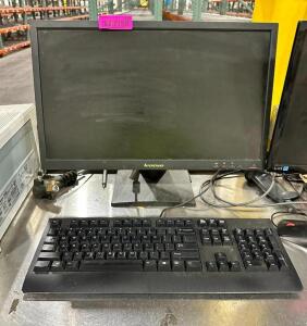 COMPUTER MONITOR W/ KEYBOARD & MOUSE