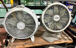 (2)- TABLETOP FANS