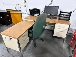 OFFICE FURNITURE AND COMPUTER SET