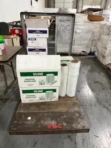 LARGE GROUP OF ASSORTED WRAPPING AND PACKAGING MATERIALS