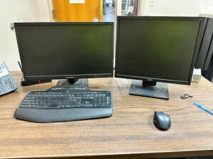 COMPUTER MONITORS WITH KEYBOARD AND MOUSE