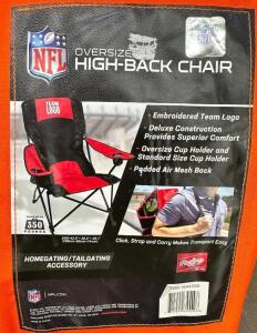 CHICAGO BEARS HIGH BACK BAG CHAIR