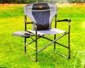 FOLDING DIRECTORS CHAIR W/ SIDE TABLE