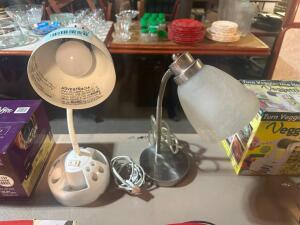 (2) DESK TOP LAMPS