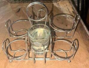 (12) WIRE TABLE CADDYS.