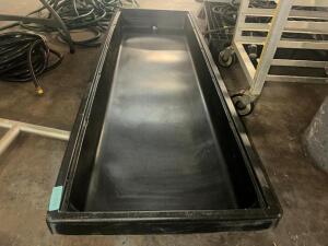 60" BLACK PLASTIC BUFFET INSERT / TUB.