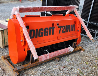 76" SKID STEER FORESTRY DRUM MULCHER