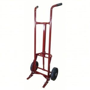 DESCRIPTION: (1) DRUM HAND TRUCK BRAND/MODEL: DAYTON #34D646 INFORMATION: RED SIZE: FOR 55 GAL CNTNR CAP, FOR STEEL CONTAINER MATERIAL RETAIL$: $307.2