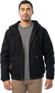 DESCRIPTION: (1) INSULATED SHIRT JACKET BRAND/MODEL: WRANGLER INFORMATION: BLAKC, SHERPA LINED SIZE: RELAXED FIT, SMALL (34-36) RETAIL$: $154.99 EA QT