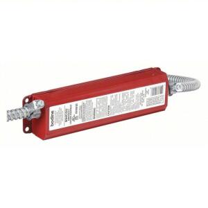 DESCRIPTION: (1) EMERGENCY FLUORESCENT BALLAST BRAND/MODEL: PHILIPS BODINE #34E652 INFORMATION: RED SIZE: 120 TO 277V AC, 1 BULBS SUPPORTED, 42 W MAX.