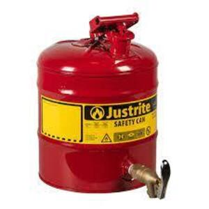 DESCRIPTION: (1) SAFETY CAN BRAND/MODEL: JUSTRITE #7150150 INFORMATION: RED SIZE: 5 GALLON RETAIL$: $143.88 EA QTY: 1