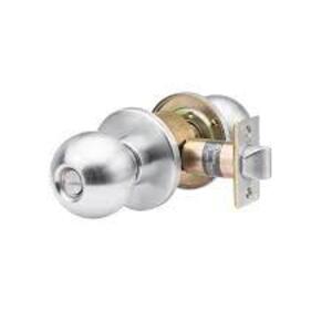 DESCRIPTION: (2) PRIVACY DOOR KNOB BRAND/MODEL: TA #DL-HVB40-US32D INFORMATION: US32D FINISH SIZE: 1-5/8" - 2" DOOR THICKNESS RETAIL$: $97.61 EA QTY: