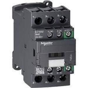 DESCRIPTION: (2) CONTACTOR BRAND/MODEL: SCHNEIDER #LC1D32BNE SIZE: 3 POLES, 32A SCREW TERMINAL RETAIL$: $89.49 EA QTY: 2