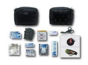 DESCRIPTION: (2) GUNSHOT/TRAUMA KIT BRAND/MODEL: TACMED INFORMATION: BLACK CASE RETAIL$: $89.00 EA QTY: 2