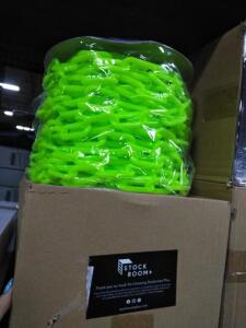 DESCRIPTION: (1) SPOOL OF PLASTIC CHAIN BRAND/MODEL: STOCK ROOM + INFORMATION: GREEN RETAIL$: $60.00 EA QTY: 1