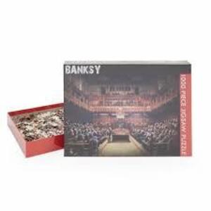 DESCRIPTION: (1) 1000 PIECE JIGSAW BRAND/MODEL: BANKSY INFORMATION: MONKEYS IN COURT RETAIL$: $27.93 EA QTY: 1