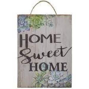 DESCRIPTION: (4) HOME SWEET HOME RUSTIC SIGNS BRAND/MODEL: JUVALE RETAIL$: $10.00 EA QTY: 4