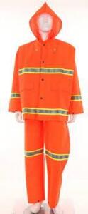 DESCRIPTION: (4) LUMINATOR PREMIUM RAINWEAR BRAND/MODEL: MCR SAFETY #2013RS INFORMATION: 3-PIECE/FLUORESCENT ORANGE SIZE: SMALL RETAIL$: $61.53 EACH Q