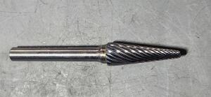 DESCRIPTION: (2) SOLID CARBIDE TAPER BUR BRAND/MODEL: ATRAX 85286946 SIZE: 3/8" DIA 1/4" SD RETAIL$: $30.21 QTY: 2