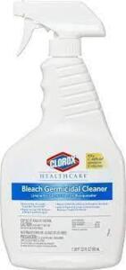 DESCRIPTION: (6) BLEACH GERMICIDAL CLEANER BRAND/MODEL: CLOROX HEALTHCARE SIZE: 1 QT RETAIL$: $14.59 EA QTY: 6