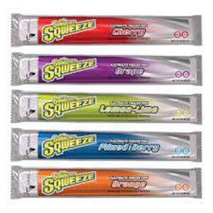 DESCRIPTION: (6) PACKS OF (10) FREEZER POP BRAND/MODEL: SQWINCHER SQWEEZE INFORMATION: ELECTROLYTE FREE RETAIL$: $8.00 EA QTY: 6