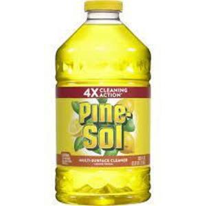 DESCRIPTION: (1) BOTTLE OF FLOOR CLEANER BRAND/MODEL: PINE SOL INFORMATION: LEMON SIZE: 1 GALLON RETAIL$: $19.25 EA QTY: 1