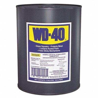 DESCRIPTION: (1) GENERAL PURPOSE LUBRICANT BRAND/MODEL: WED-40 #20JY67 INFORMATION: RETAILS FOR RETAIL$: $153.49 SIZE: 5 GALLON QTY: 1