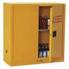 DESCRIPTION: (1) FLAMMABLES SAFETY CABINET BRAND/MODEL: CONDOR/42X499A INFORMATION: YELLOW, POWDER COATED SIZE: 30 GALLON, 43" X 18" X 45 1/2" RETAIL$