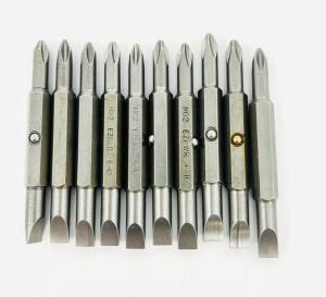 (3)- FULL BOXES OF DOUBLE-ENDED SCREWDRIVER BITS