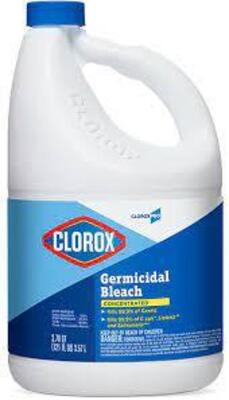 DESCRIPTION: (2) GERMICIDAL BLEACH CONCENTRATED BRAND/MODEL: CLOROX #CLO30966BD RETAIL$: $10.00 EA QTY: 2