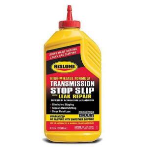 DESCRIPTION: (4) HIGH MILEAGE TRANSMISSION STOP SLIP WITH LEAK REPAIR BRAND/MODEL: RISLONE RETAIL$: $14.29 EA SIZE: 32 FL OZ QTY: 4