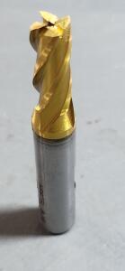 DESCRIPTION: (2) HSS SQ END MILL BRAND/MODEL: HERTEL 41120015 SIZE: 5/16" DIA 3/4" LOC 3/8" SD QTY: 2