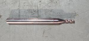 DESCRIPTION: (1) SOLID CARBIDE SQ END MILL BRAND/MODEL: HERTEL 74453275 SIZE: 1/16" DIA 3/16" LOC QTY: 1