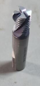 DESCRIPTION: (1) COBALT ROUGHING END MILL BRAND/MODEL: HERTEL 91196592 SIZE: 1/2" DIA 1/2" LOC QTY: 1