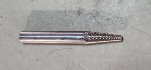 DESCRIPTION: (1) SOLID CARBIDE TAPER BUR BRAND/MODEL: ATRAX 85286904 SIZE: 1/4" SD QTY: 1