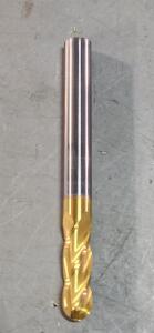 DESCRIPTION: (1) SOLID CARBIDE BALL END MILL BRAND/MODEL: HERTEL 74610643 SIZE: .25" DIA .75"LOC QTY: 1