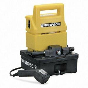 DESCRIPTION: (1) ENERPAC 2 SPEED ELECTRIC HYDRAULIC PUMP BRAND/MODEL: ENERPAC/PUJ1200B INFORMATION: 10000PSI, 24VDC, 85DBA, HIGH IMPACT POLYETHELENE R