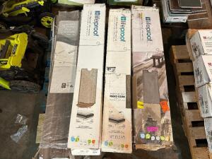 PALLET OF ASSORTED STONE COLOR FLOORING