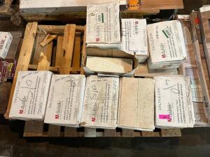 PALLET OF ASSORTED KHAKI COLOR TILE